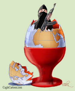 TERRORIST IN AN EGG by Riber Hansson