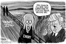 EMORY TRUMP SCREAM by Rick McKee