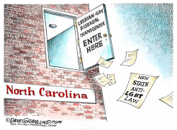 NC ANTI-LGBT LAW by Dave Granlund