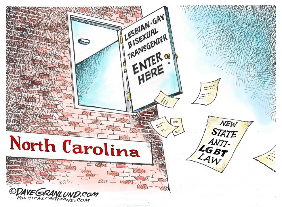  NC ANTI-LGBT LAW by Dave Granlund