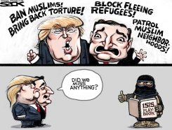 CRUZ/TRUMP PANIC by Steve Sack