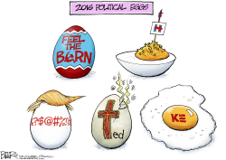 EGGSELLENT CANDIDATES by Nate Beeler