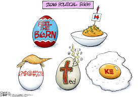 EGGSELLENT CANDIDATES by Nate Beeler