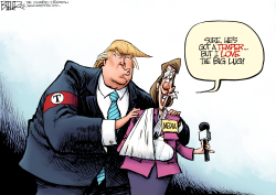 TRUMP ASSAULT by Nate Beeler