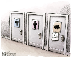 NC BATHROOM BILL by Adam Zyglis