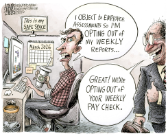 OPT OUT MOVEMENT by Adam Zyglis