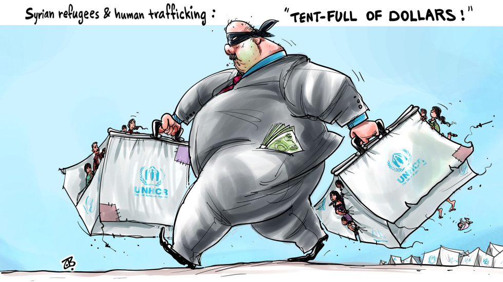  SYRIAN REFUGEES  HUMAN TRAFFICKING  by Emad Hajjaj