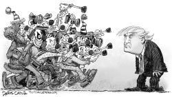 DONALD TRUMP Y EL CIRCO DE MEDIOS by Daryl Cagle