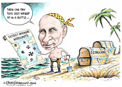 PUTIN AND OFFSHORE ACCOUNTS by Dave Granlund