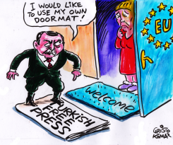 	ERDOGAN'S DOORMAT -  by Christo Komarnitski