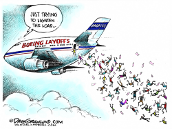 BOEING LAYOFFS by Dave Granlund