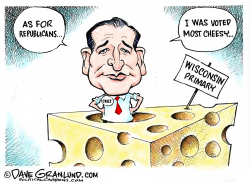 WISCONSIN PRIMARY AND CRUZ by Dave Granlund