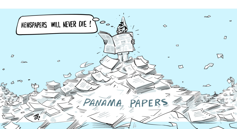  PANAMA PAPERS  NEWSPAPERS by Emad Hajjaj