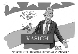 A LITTLE CRUZ BIRDIE VISITS THE KASICH CAMPAIGN by RJ Matson