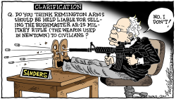 BERNIE GUNS by Bob Englehart