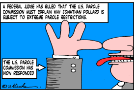 POLLARD'S BIZARRE PAROLE RESTRICTIONS by Yaakov Kirschen