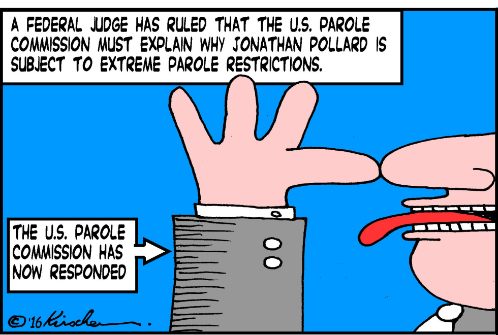  POLLARD'S BIZARRE PAROLE RESTRICTIONS by Yaakov Kirschen