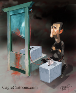 ASSAD WAITNG FOR VOTES BESIDES GUILLOTIN by Riber Hansson