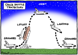 SPACE SHUTTLE by Bob Englehart