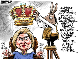 HILLARY CORONATION by Steve Sack