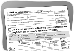 NEW OPTION TO WITHHOLD TAXES UNTIL NEXT PRESIDENT IS ELECTED by RJ Matson