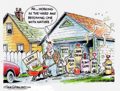 SPRING  YARD WORK by Dave Granlund