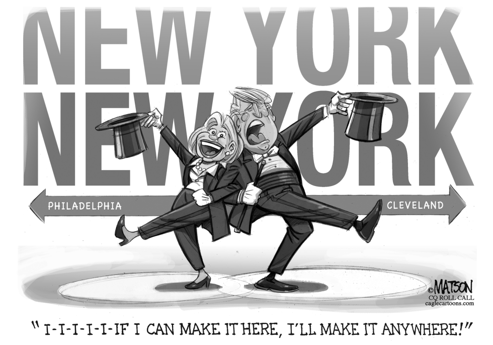  CLINTON AND TRUMP IN NEW YORK NEW YORK by RJ Matson