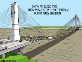 A CHEAPER NEW MISSISSIPPI RIVER BRIDGE by RJ Matson