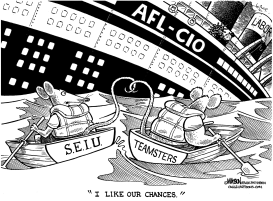 SINKING AFL-CIO SHIP by RJ Matson