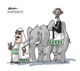 OBAMA IN SAUDI ARABIA by Rayma Suprani