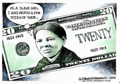 HARRIET TUBMAN ON 20 by Dave Granlund