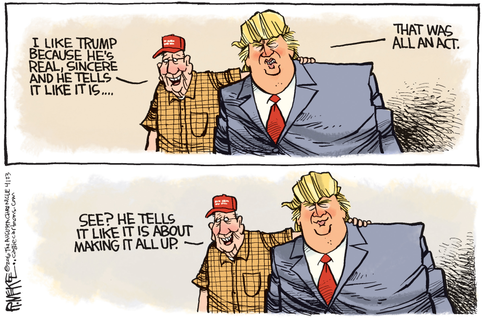  TRUMP ACT by Rick McKee