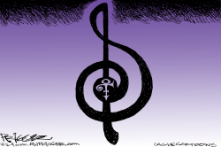 PRINCE -RIP by Milt Priggee