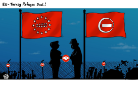 EU - TURKEY REFUGEE DEAL by Emad Hajjaj