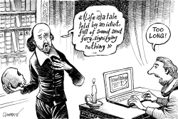 400 YEARS AFTER SHAKESPEARE by Patrick Chappatte