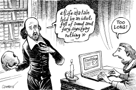 400 YEARS AFTER SHAKESPEARE by Patrick Chappatte