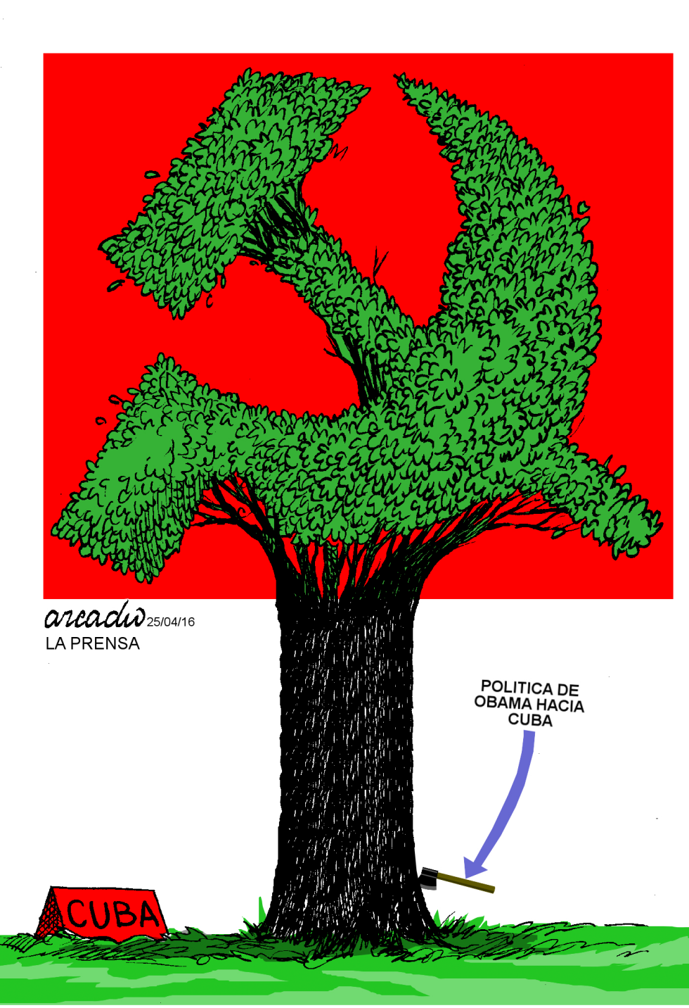  MUCHO áRBOL PARA OBAMA by Arcadio Esquivel