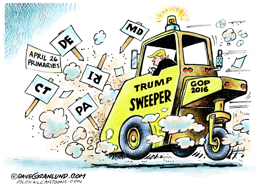  TRUMP SWEEPER by Dave Granlund