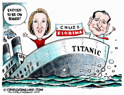 CRUZ AND FIORINA by Dave Granlund