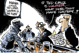 CRUZ 'N' HASTERT by Milt Priggee