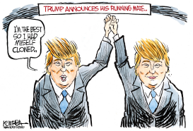 TRUMPS RUNNING MATE by Jeff Koterba