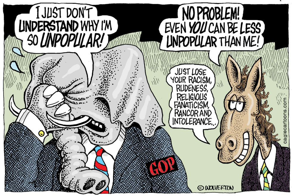  GOP UNPOPULARITY by Wolverton