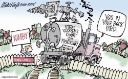 STATE FRACKING by Mike Keefe