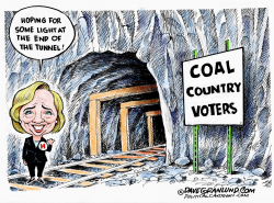 HILLARY AND COAL COUNTRY by Dave Granlund