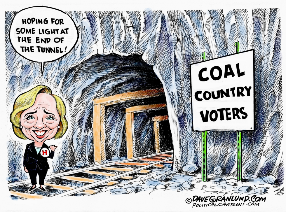  HILLARY AND COAL COUNTRY by Dave Granlund