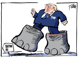 TRUMP BEATS GOP by Tom Janssen