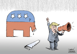 TRUMP HIJACKS THE REPUBLICAN PARTY by Patrick Chappatte