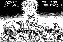 TRUMP THE UNIFIER by Milt Priggee