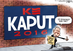 QUITS FOR KASICH by Nate Beeler