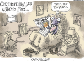 TRUMP TRANSMOGRIFICA- TION by Pat Bagley